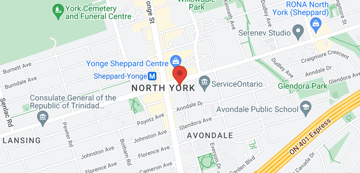 map of #4123 -5 SHEPPARD AVE E